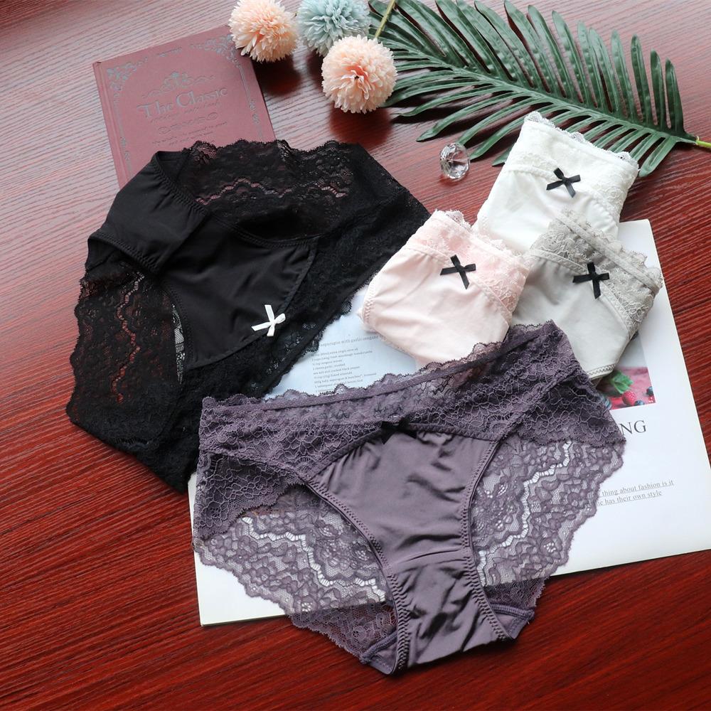 Sexy Underwear Ladies Seductive Lace Panties Women Low Waist Comfortable Breathable Quick Drying Women's Briefs