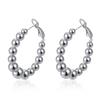 Direct Supply Round Solder Bead Stainless Steel Earrings Plated 18K Gold Women's Atmospheric Versatile Premium Earrings