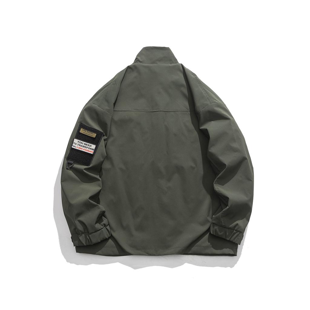 American Style Multi-Pocket Hunting Bomber Jacket Men'S Retro Trendy Brand Loose Men'S Tooling Jacket Top