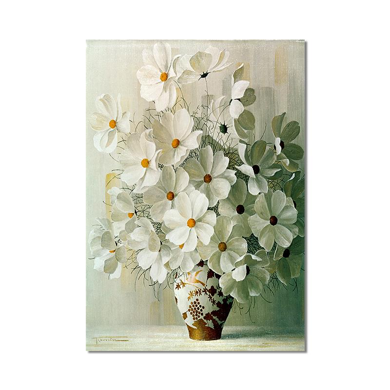 Желтый, красный, белый цветы, холст, винтажный постер, ваза, декоративные принты, настенная живопись, настенные украшения, фотографии для гостиной