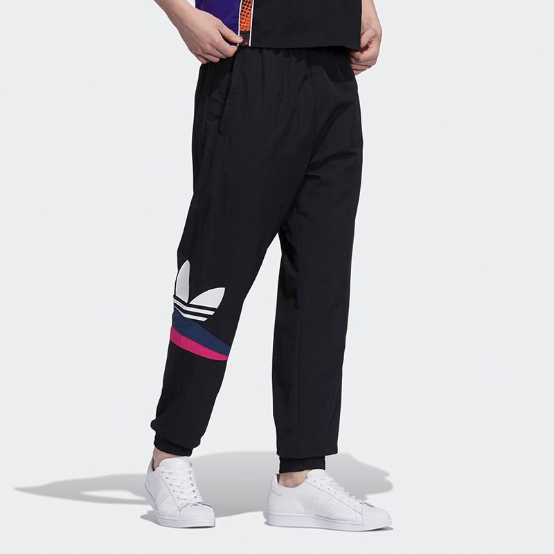 Adidas Оригинальные тренировочные штаны Trefoil Woven для мужчин, черные, H46702