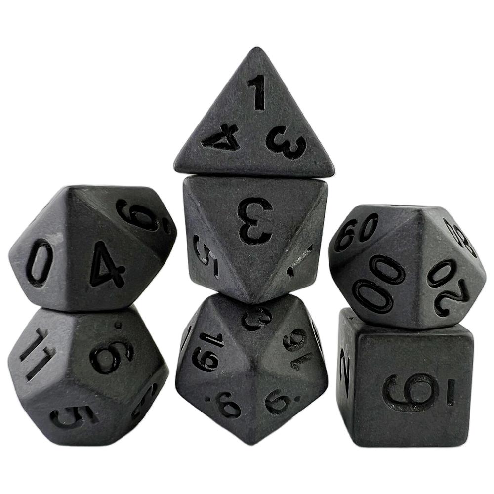 Карбоновые черные игральные кости D6, 10 шт., игральные кости с шипами для DND RPG, забавные вечерние настольные игры, роллы
