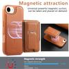 Чехол CASENEO для iPhone 16e со складной подставкой, ТПУ, ПУ кожа, PC-карман, Магнитная крышка телефона, Совместим с MagSafe
