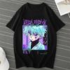 Fashion Anime Hunter X Hunter Killua Zoldyck T Shirt Women Casual Harajuku Short Sleeve Crew Neck Unisex T Shirt Women Clothing