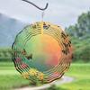 Metal Wind Chime Outdoor Garden Decor with Butterfly Design 360 Rotating Hook All Season Home Yard Art Gift for Women Men