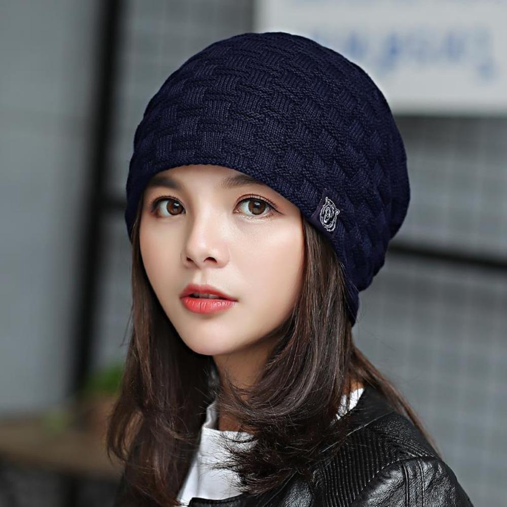 Теплая холодная шапка мягкая вязаная шапка холодная шапка зимняя шапка бини для мужчин и женщин