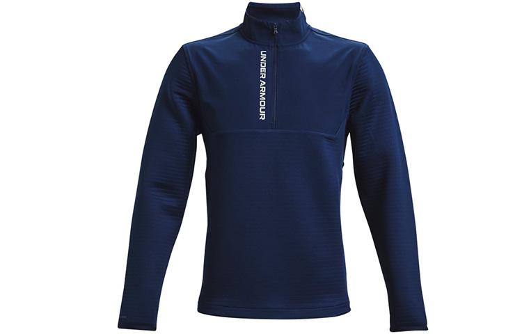 Under Armour Storm Sweatshirts Men's Blue Stand Collar Moderate Regular 1366280-408