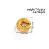 SHIXIN Панк Серьга-клипса Кольцо из нержавеющей стали Толстая Клипса для ушей Женские 2026 Новые Минималистичные Серьги с текстурой Имитация пирсинга Клипса на ухо Украшение