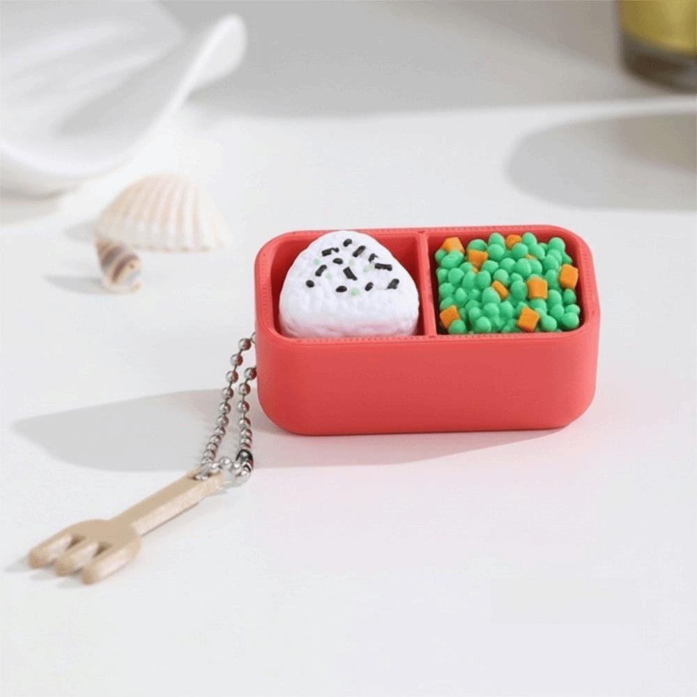 Imitation Sushi Fidget Keychain Novelty Simulation Food Keychain Lunch Box Decoration