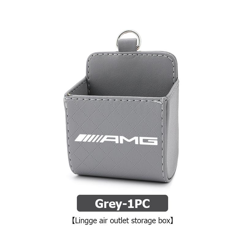 Universal Car Air Vent Organizer Box Storage Bag Phone Holder For Mercedes Benz AMG C180 C300 W124 W176 W177 C200 C260 GLC CLE