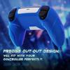 PlayVital Grip Cover for PS5 Premium Silicone Cover for Cyber Mecha Design Protective Cover for Compatible with PS5 Official Charging Dock with the
