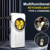Светодиодный фонарик EDC Портативный брелок Фонарик Перезаряжаемый Type-C Рабочий свет с магнитом для кемпинга, пеших прогулок и использования в чрезвычайных ситуациях