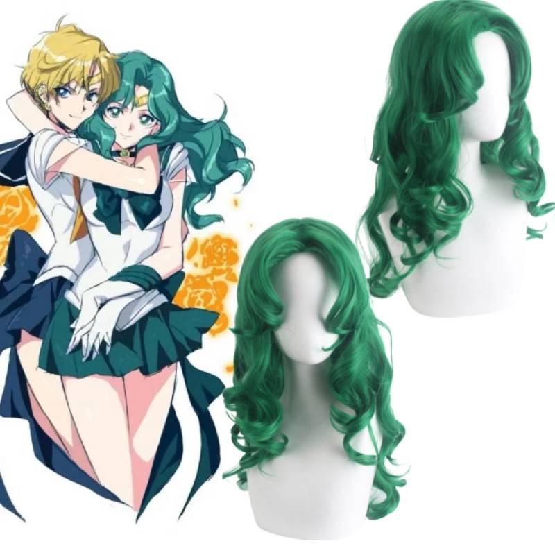 Stunning Kaiou Michiru Cosplay Wig Perfect For Anime Conventions And Halloween Parties