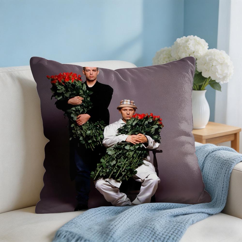 Music PPet Shop Boys Band Cushion Cover Square Pillow Bedroom Sofa Leisure Comfort Living Room Home Decoration X
