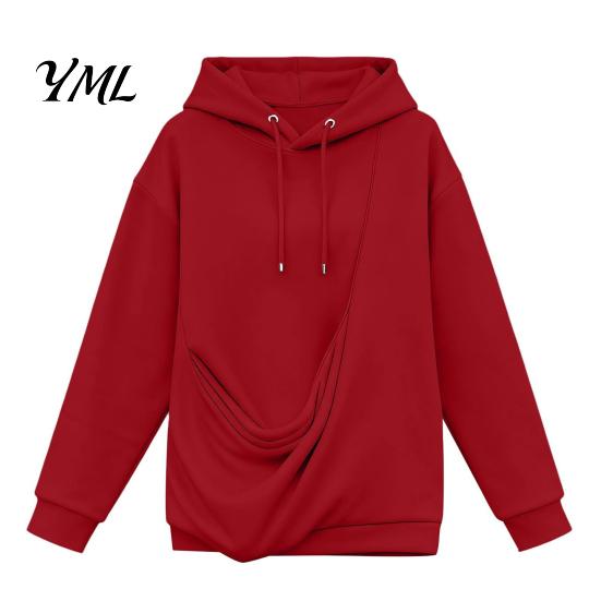 Long Sleeve Top with Pocket Women Pet Pouch Hoodie, Oversized Hooded Sweatshirt Kangaroo Pouch, Cat Lovers Hoodie Dog Carrying Pullover for