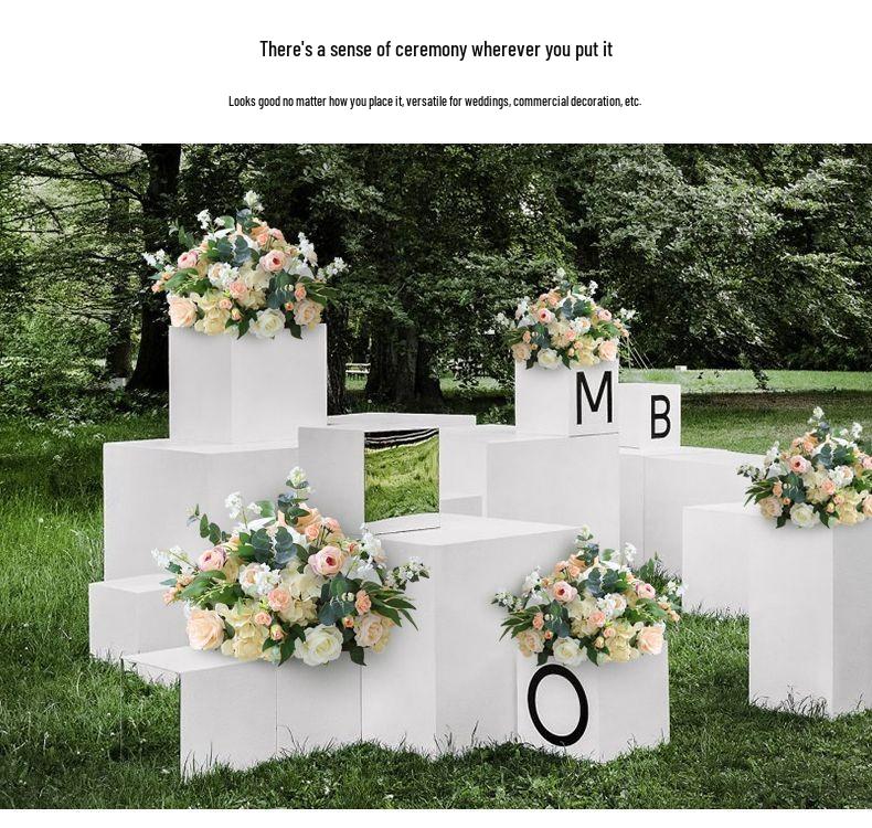 Artificial Silk Floral Centerpieces & Aisle Markers for Weddings, Events, and Displays