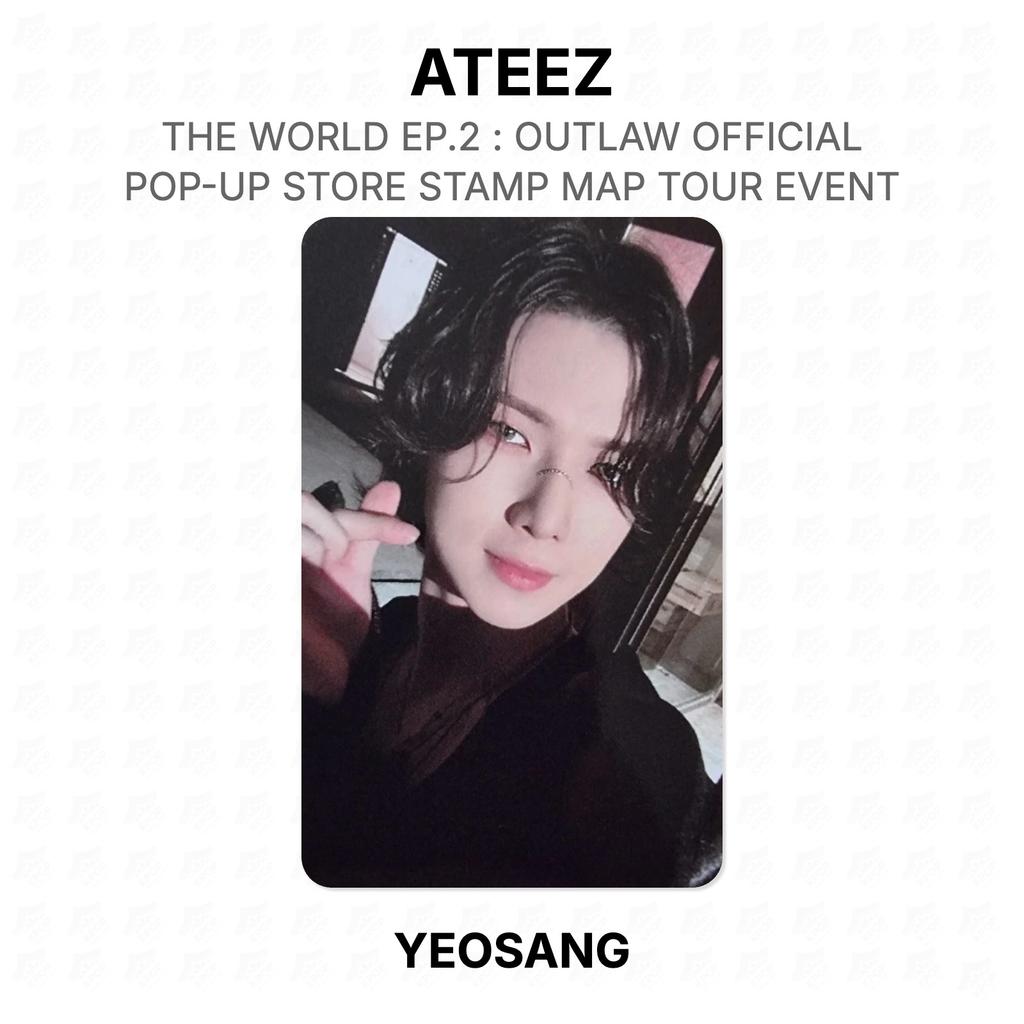 ATEEZ THE WORLD EP.2 : ОФИЦИАЛЬНЫЙ POP-UP STORE OUTLAW Тур с картой-штампом Официальная фотокарточка