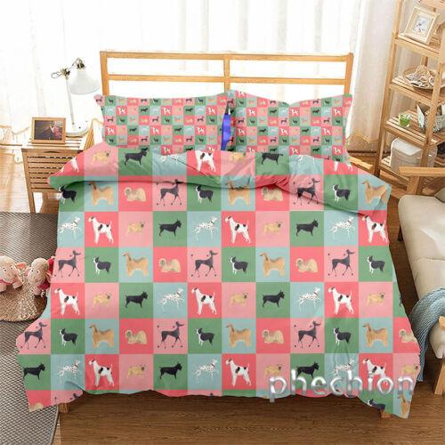 Пододеяльник и наволочка с 3D-таксой, комплект постельного белья для одной двуспальной кровати размера «queen-size»