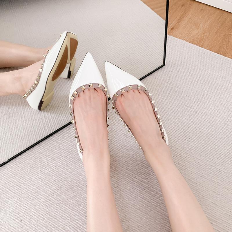 HL04 балетки женственность хай-энд французская мода ива телесный серый не устают ноги острый носок скрытая платформа одинарная обувь