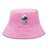 Little Astronaut Print Bucket Hat , Men's Hat Wide Brim Simple Reversible Beach Cap