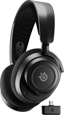 Беспроводные игровые наушники SteelSeries Arctis Nova 7 с поддержкой и ИИ-шумоподавлением, пространственным звуком и регулируемой моделью, черный, эксклюзивные, закрытого типа
