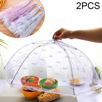1x пищевой сетчатый чехол, многоразовый зонт, сетчатая палатка, складная всплывающая кухня