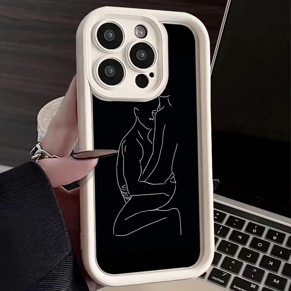 Ae79 femme Framed Black Art защитные чехлы для телефонов Xiaomi Poco X5 M6 Redmi Note 13 12 11 Pro 13C 12C A3 9 10 12S Angel Eyes TPU задняя крышка