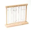 New Large Necklaces Easel Solid Wood 12/18 Hooks Jewelry Collection Rack Removable Bracelet Display Board Set Up Stalls