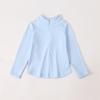 Children's 2025 Spring/Autumn Boys' Solid Round Neck Sweatshirt & Girls' Fashionable Korean-Style Shirt