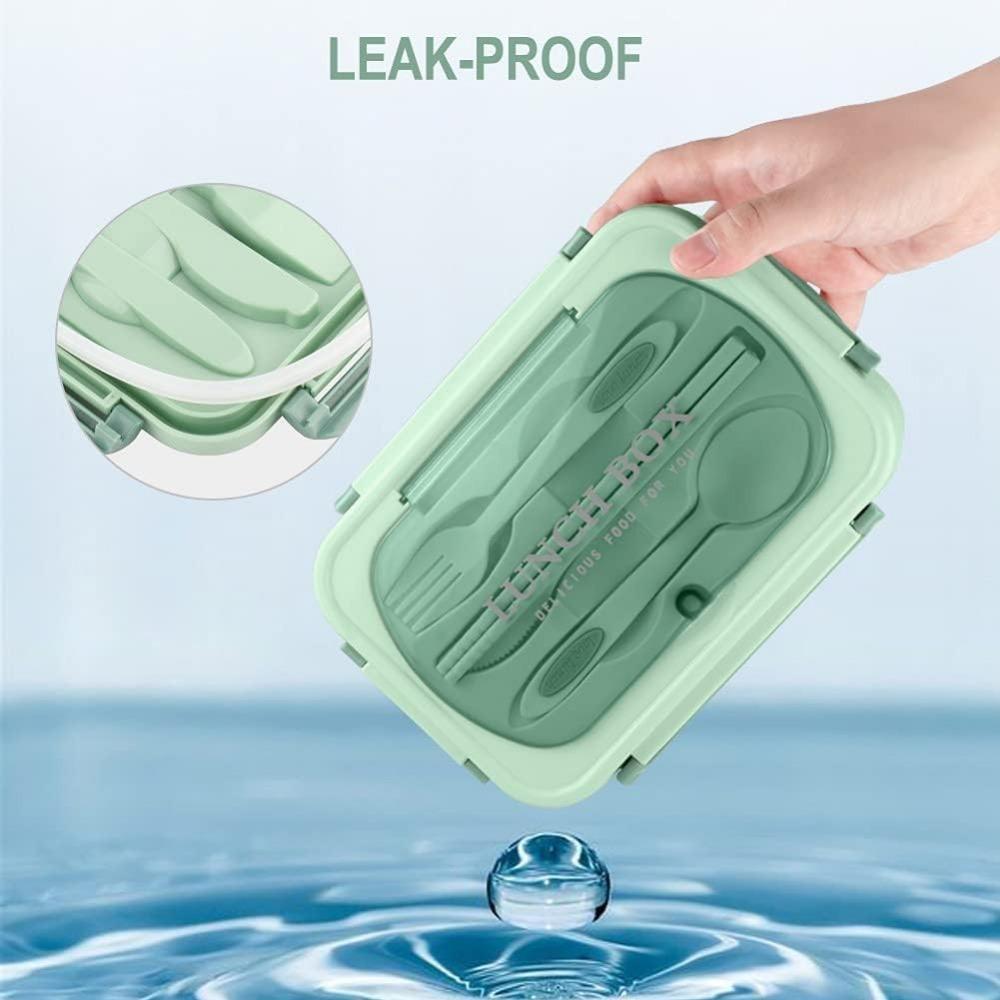 1200 мл контейнеры для ланча для взрослых герметичный ланч-бокс с посудой микроволновая печь бенто-бокс для офисных работников пикник кемпинг