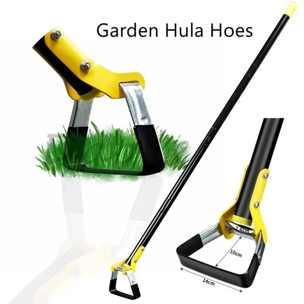 with Triangle Head Stirrup Loop Hoe Stainless Steel Stirrup Ring Hoe Garden Hula Hoes Gardening