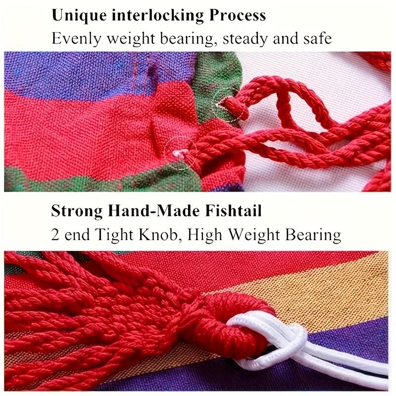 Portable Outdoor Hammock, Swing Chair, With, Swing Hanging Chair, Sturdy Cotton Cloth Hanging Chair, Comfortable