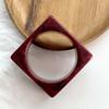 Square Triangle Chunky Bracelets Irregular Retro Hand Ring Exaggerated Resin Bangles  Girls Gift
