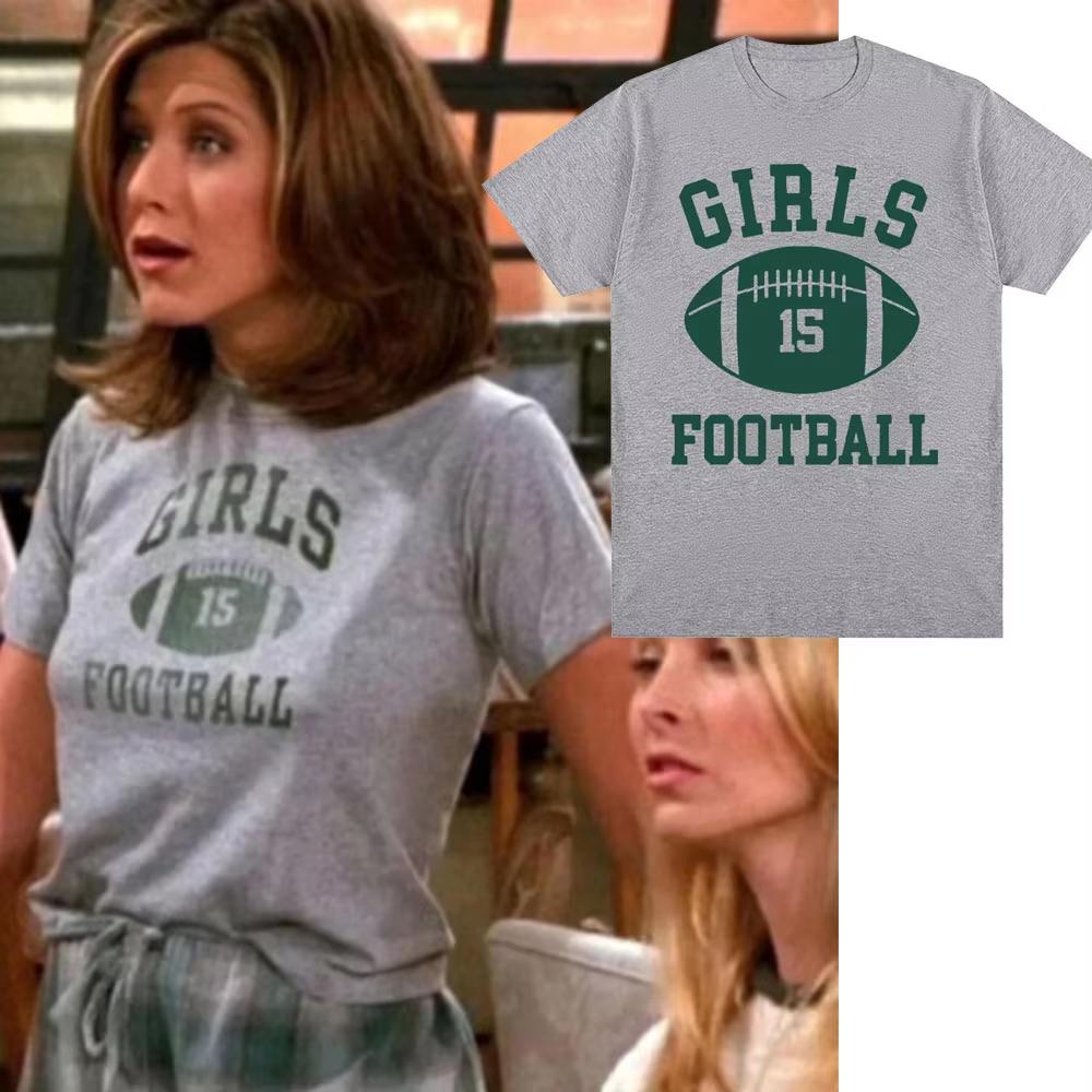 2026 Hot Sale Rachel Green Girls T-shirt Friends TV Show Oversized T-shirt Men Women Hip Hop Fashion T Shirt Breathable Streetwear Casual Tees