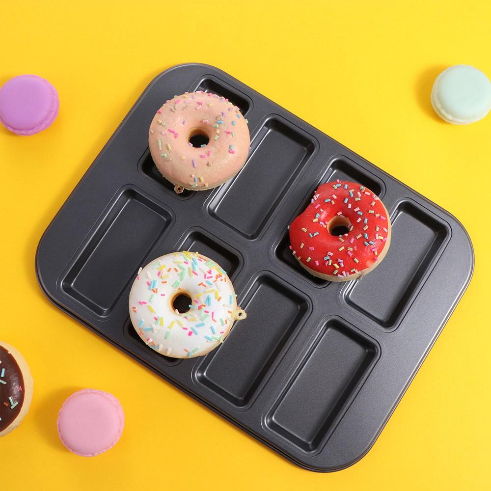 Creative Mini Muffin Baking Tray 8 Slots Baking Pan Mold Toast Cake Tray Pastry Utensil