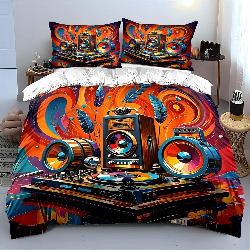 Vivid Sound Symphony Explosion Bedding sets Duvet covers Pillowcases(1* Duvet Cover 2* Pillowcases without duvet insert)