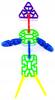 Creative Colorful Snowball Construction Blocks Set 82 Pieces For Children