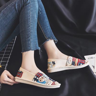 Весенняя и летняя обувь Plus One Pedal Lazy Shoes Студенческая обувь Fisherman Shoes Плоская обувь Женская обувь