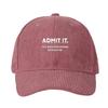 Men Women Corduroy Baseball Cap Humor Slogan Sun Protection Outdoor Adjustable Dad Cap Instagram Stylepired Fashion Gift Sun Hat Streetwear