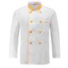 Chef Jacket Button Closure Front Pocket Long Sleeves Stand Collar Lint-free Cooking Clothes Catering Kitchen Chef Uniform Custom for Everyday Life