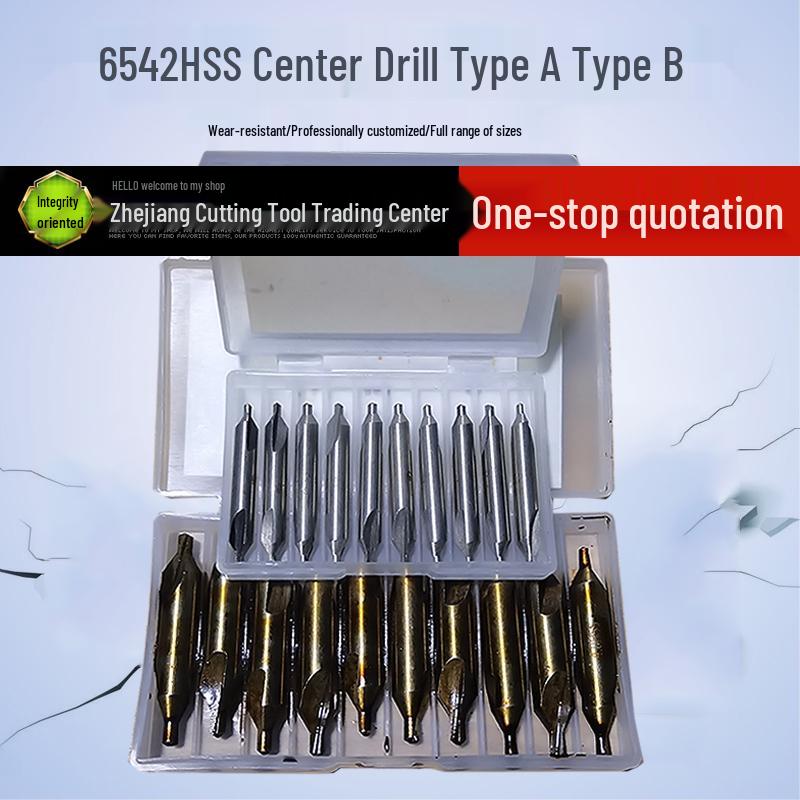 Micro Mini White Steel AB Type Drill Bit, 172 Straight Flute, Tapered Shank, Double-Ended, 0.3-0.8mm