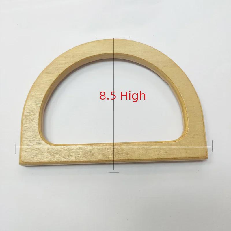 «Подарочная коробка ручной работы из дерева и бамбука с круглой D-образной ручкой»