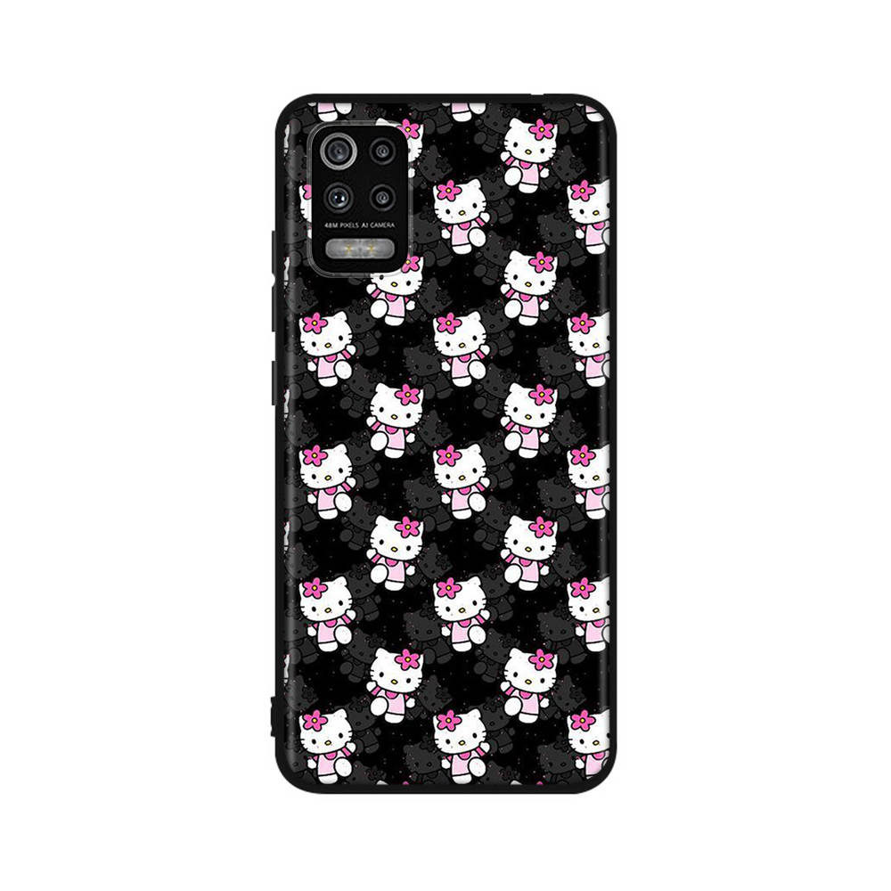 Чехол KT67 Hello Kitty Cartoon для Samsung A04 A14 A23 A34 A54 M23 M33 M52 M53 Realme 10 9 C30S C35 C55 VIVO Y02S Y21 Y33S Y51 X80 Pro Прозрачный чехол