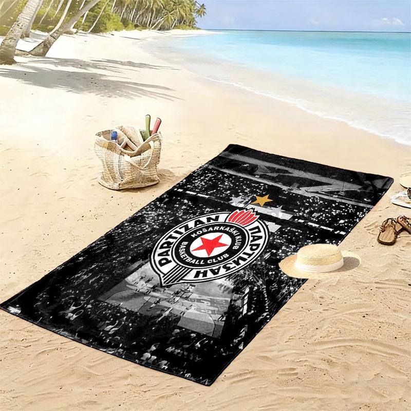 Partizan poster Print Beach Towel, Large Soft Quick Dry Towel for Beach Camping Swimming