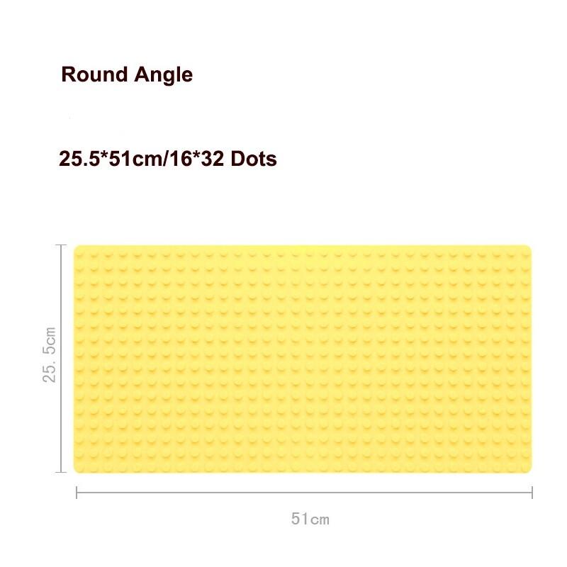 51*25,5 см Крупногабаритные строительные блоки Базовая плита Кирпичи Базовая плита DIY Развивающие игрушки для детей Кирпичная стена
