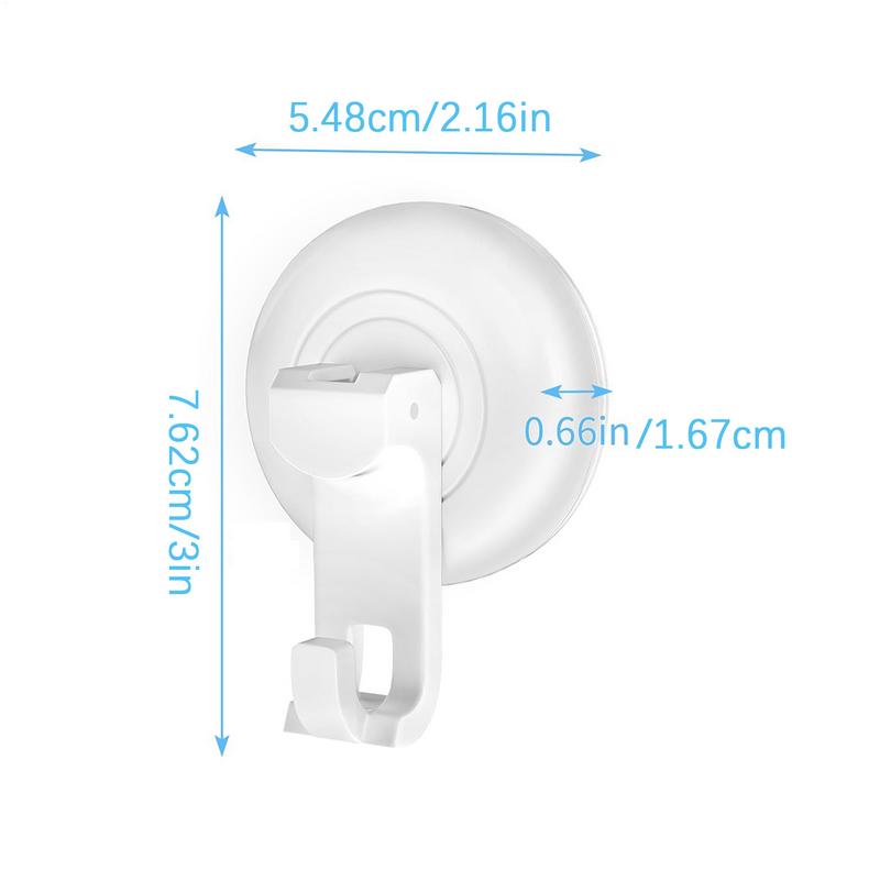 Heavy Duty Suction Cups Hooks 4pcs Waterproof No-Drill Storage Organizer Towel Hanger Bathroom Accessories for Wall Window Glass