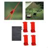 4 Pieces Reflective Guy Lines Climbing Ropes Heavy Duty with Storage Bag Camp Tent Cords for