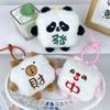 Creative Kapibala Mahjong Plush Doll Pendant School Bag Hanging Ornaments Make A Fortune Red Chinese Panda Mahjong Doll
