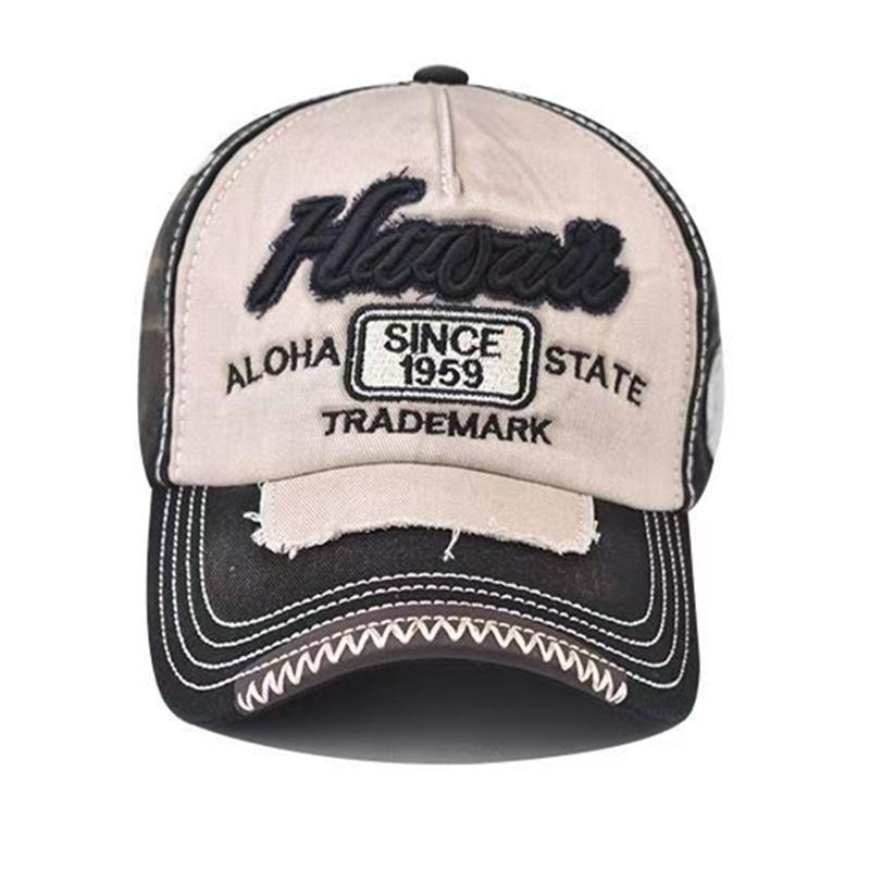 Hot Sale Unisex Washed Cotton Cap 1959 Letter Embroidery Vintage Baseball Cap Men Women Adjustable Casual Outdoor Sports Hat