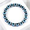 10mm Lucky Blue Evil Eye Bracelet Palm Butterfly Owl Elephant Pendant Charm Crystal Resin Beaded Bracelets for Women Men Jewelry
